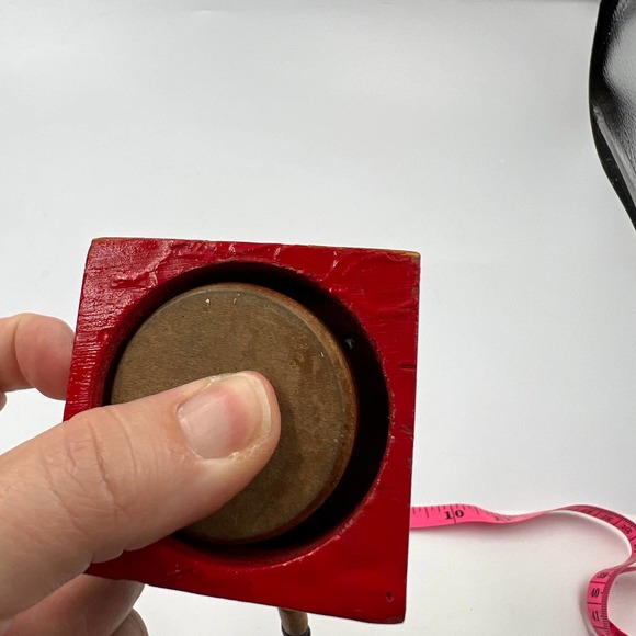 1950's Wood Push/Press-Up Kohner Dog Toy Trix Articulating Joints Dancing Stand - Picture 10 of 11